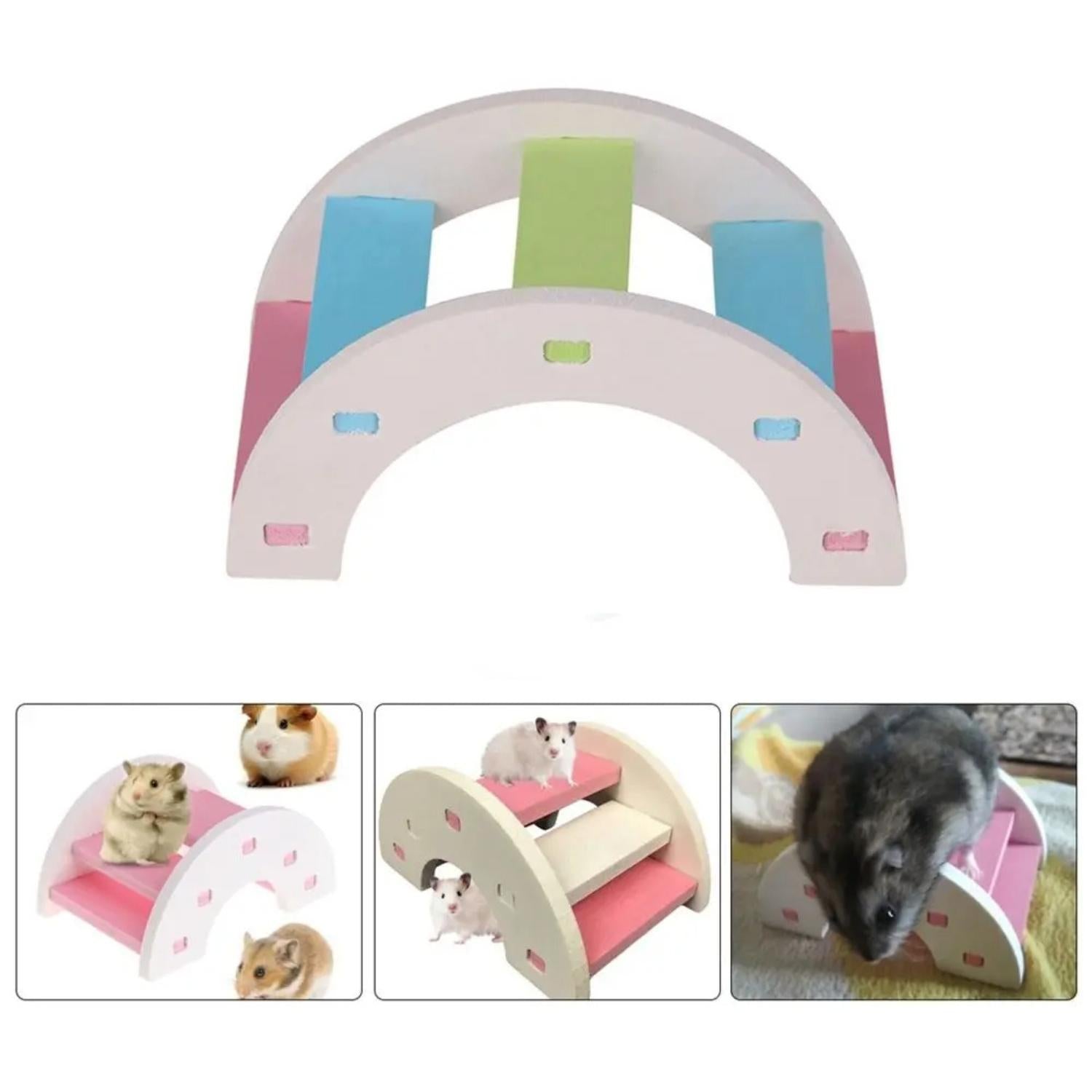 Hamster speelset boogvormig met hamsters